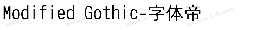 Modified Gothic字体转换 Modified Gothic字体转换